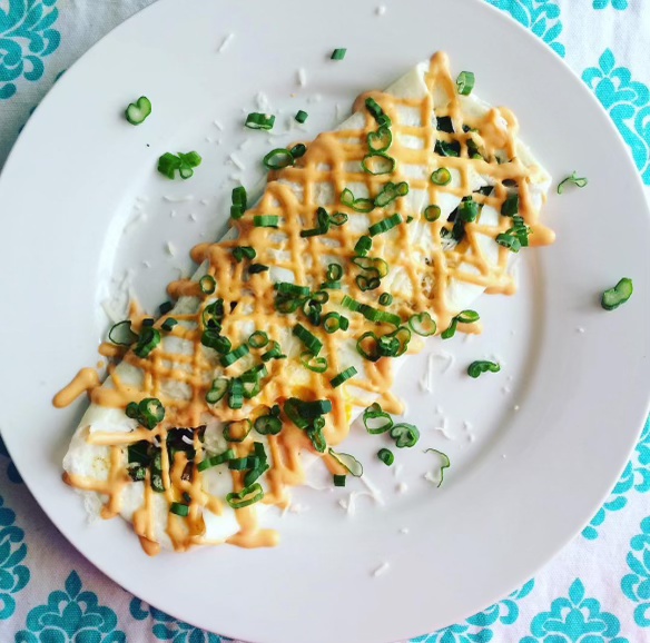 Quick Stuffed Omelette