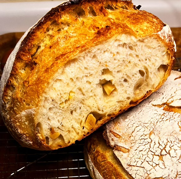 Roasted Garlic Sourdough&nbsp;Bread